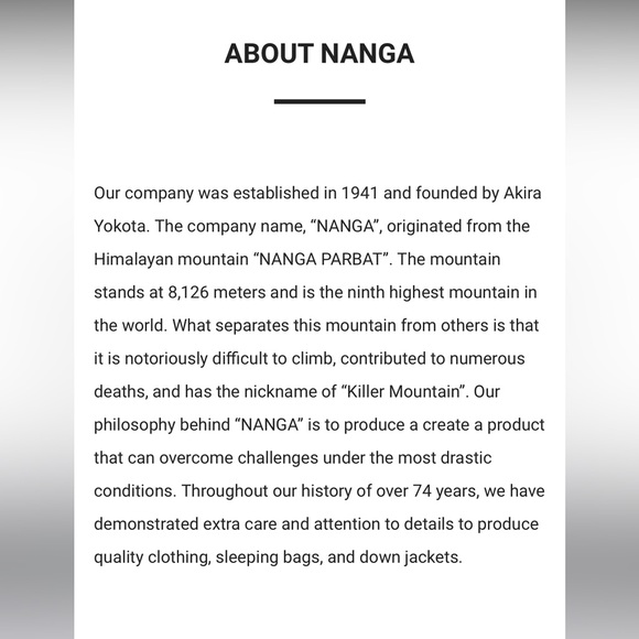 NANGA x F/CE down jacket - Picture 7 of 7